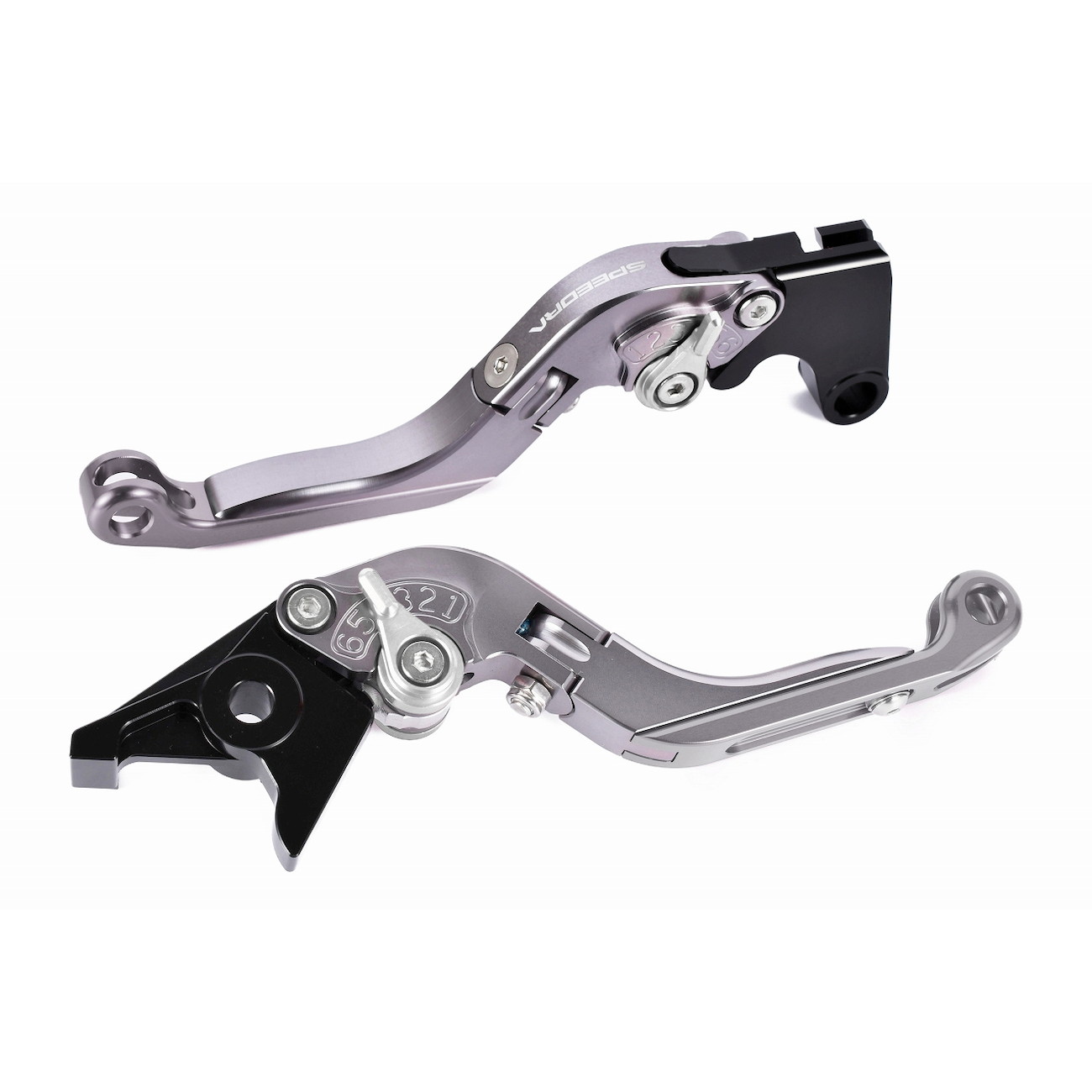 SPEEDRA アジャストレバー 可倒延長式(レバー/チタン アジャスター/シルバー エクステンション/ブルー) LVGG084TM-SRBE バイク