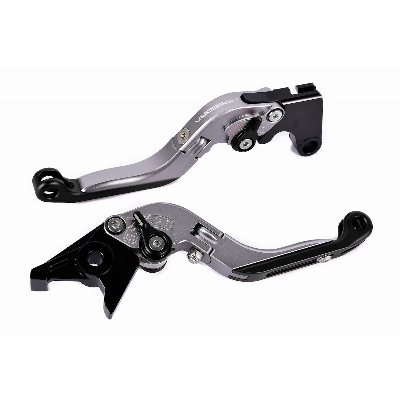 SPEEDRA アジャストレバー 可倒延長式(レバー/マットチタン アジャスター/マットブラック エクステンション/マットグリーン) LVGM084TM-BKGN バイク