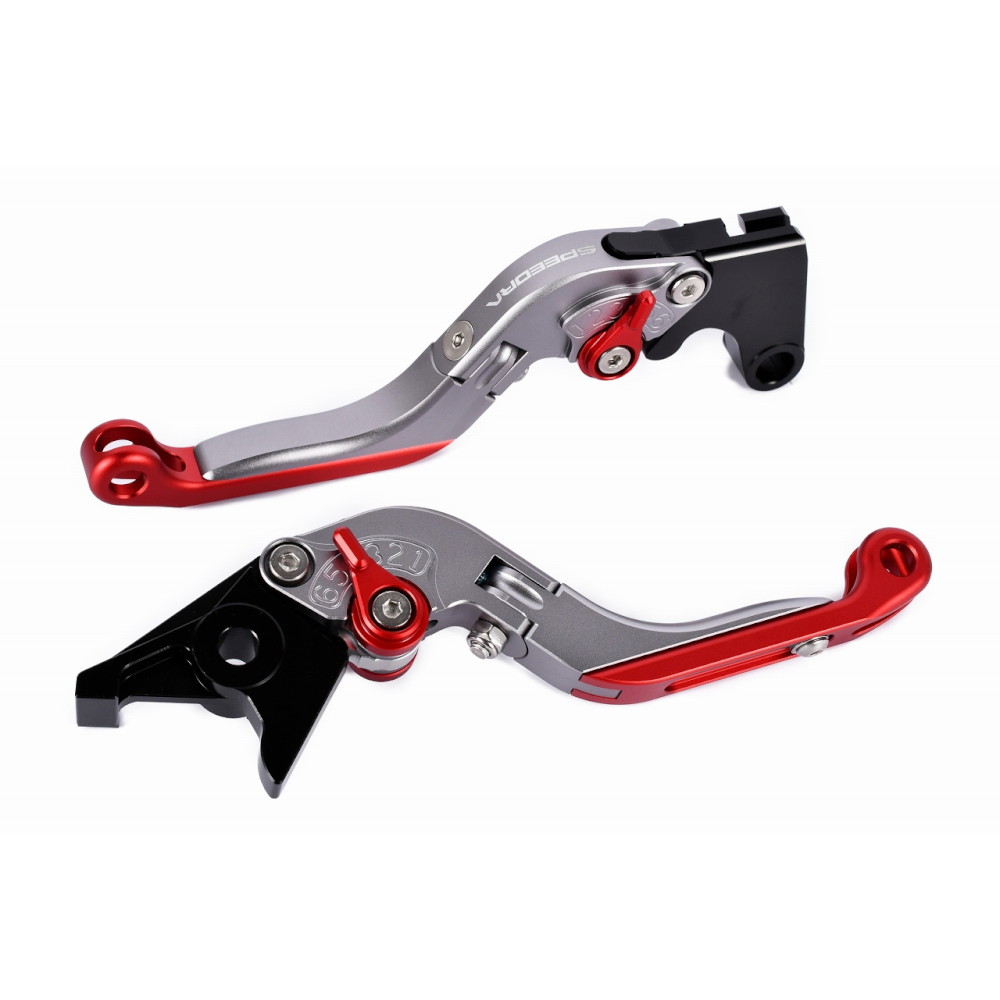 SPEEDRA アジャストレバー スタンダード可倒式(レバー/マットブラック アジャスター/マットレッド) LVAM089BK-RD バイク 10,010円