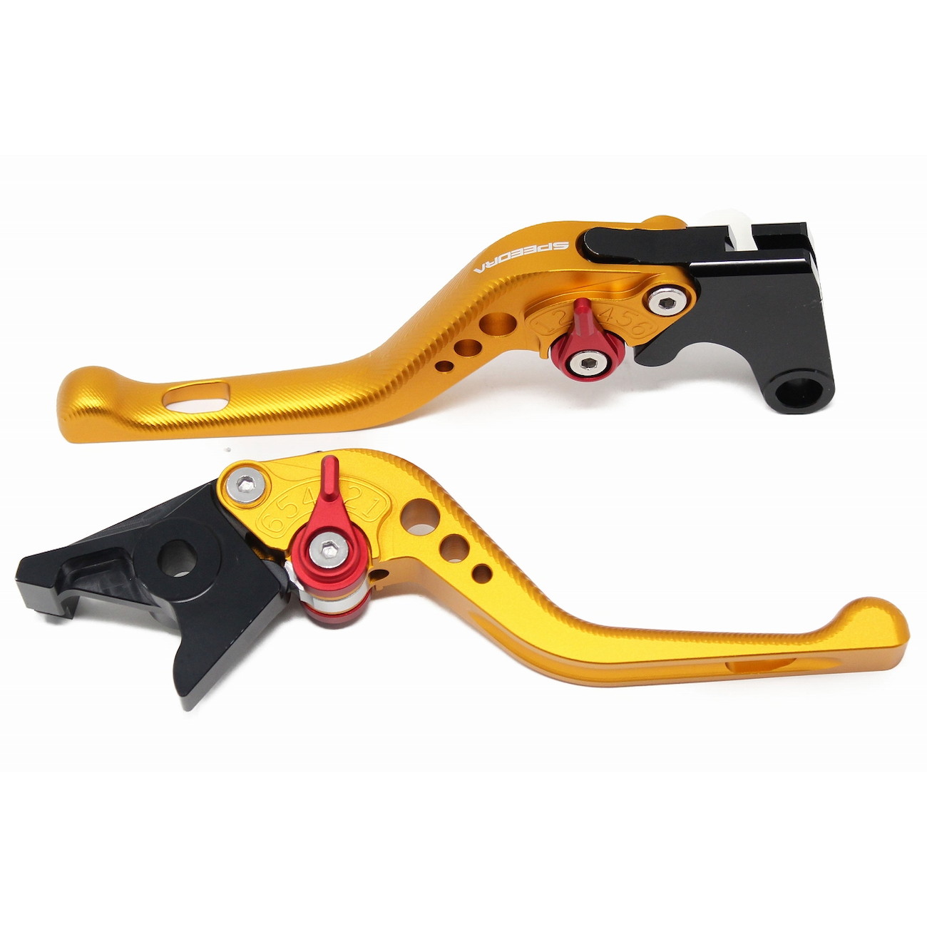 SPEEDRA アジャストレバー 3Dショート(レバー/マットゴールド アジャスター/マットブルー) LVFM089GD-BE バイク 10,138円