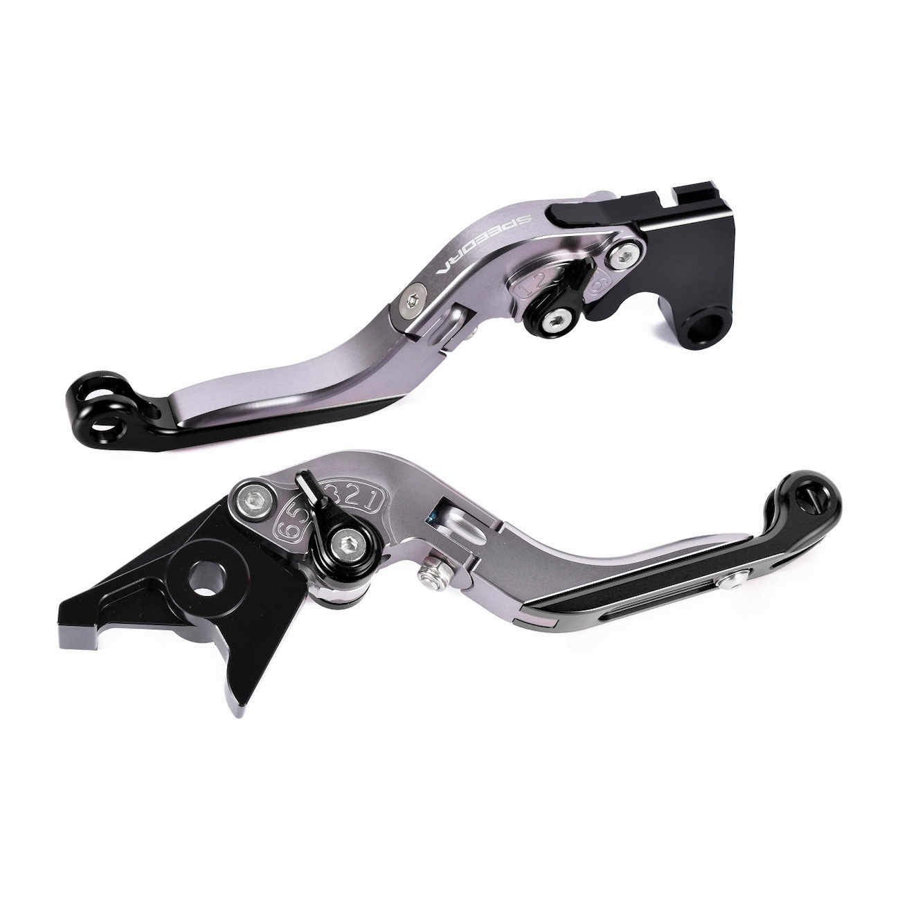 SPEEDRA アジャストレバー 可倒延長式(レバー/チタン アジャスター/ブラック エクステンション/レッド) LVGG089TM-BKRD バイク