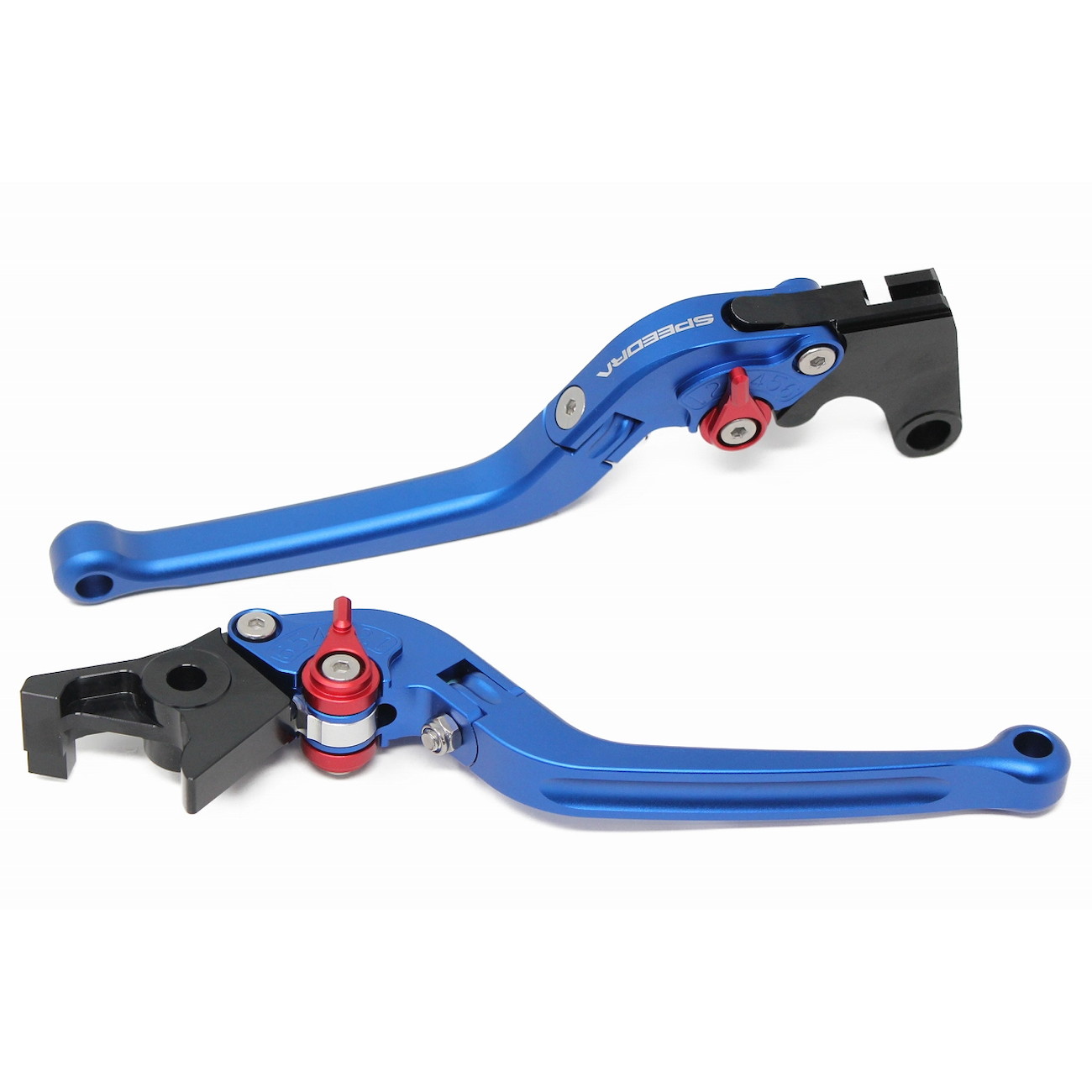 SPEEDRA アジャストレバー スタンダード可倒式(レバー/マットブルー アジャスター/マットゴールド) LVAM090BE-GD バイク