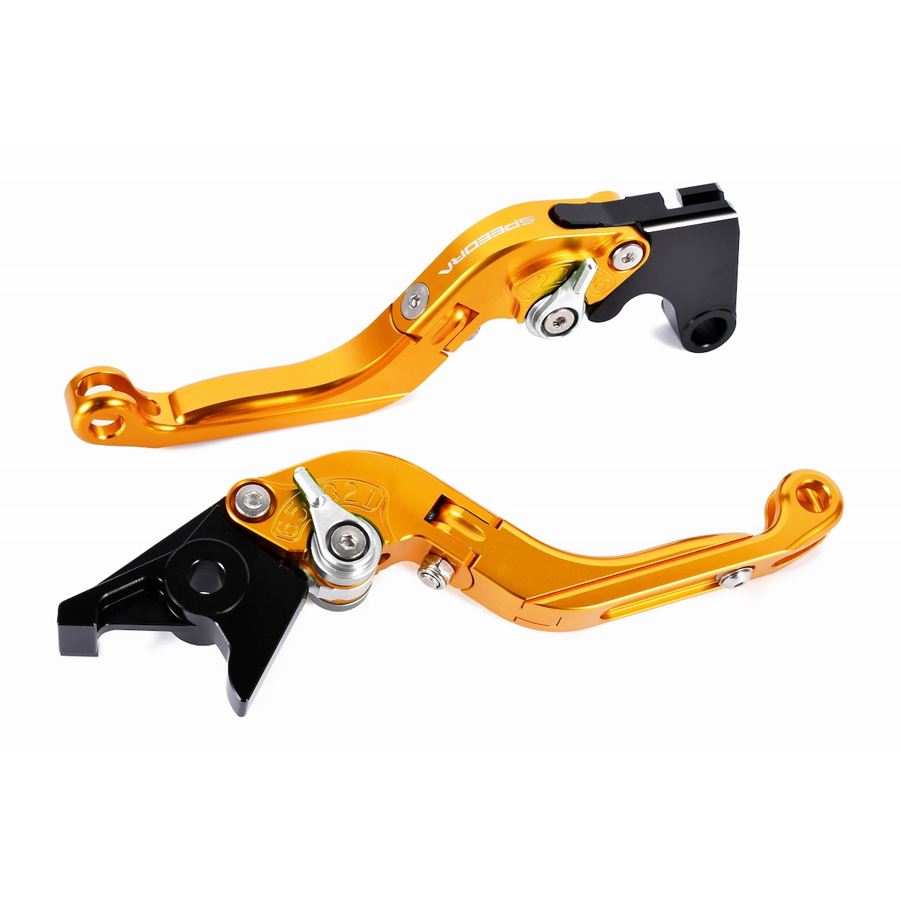 SPEEDRA アジャストレバー 可倒延長式(レバー/ゴールド アジャスター/シルバー エクステンション/ブルー) LVGG090GD-SRBE バイク