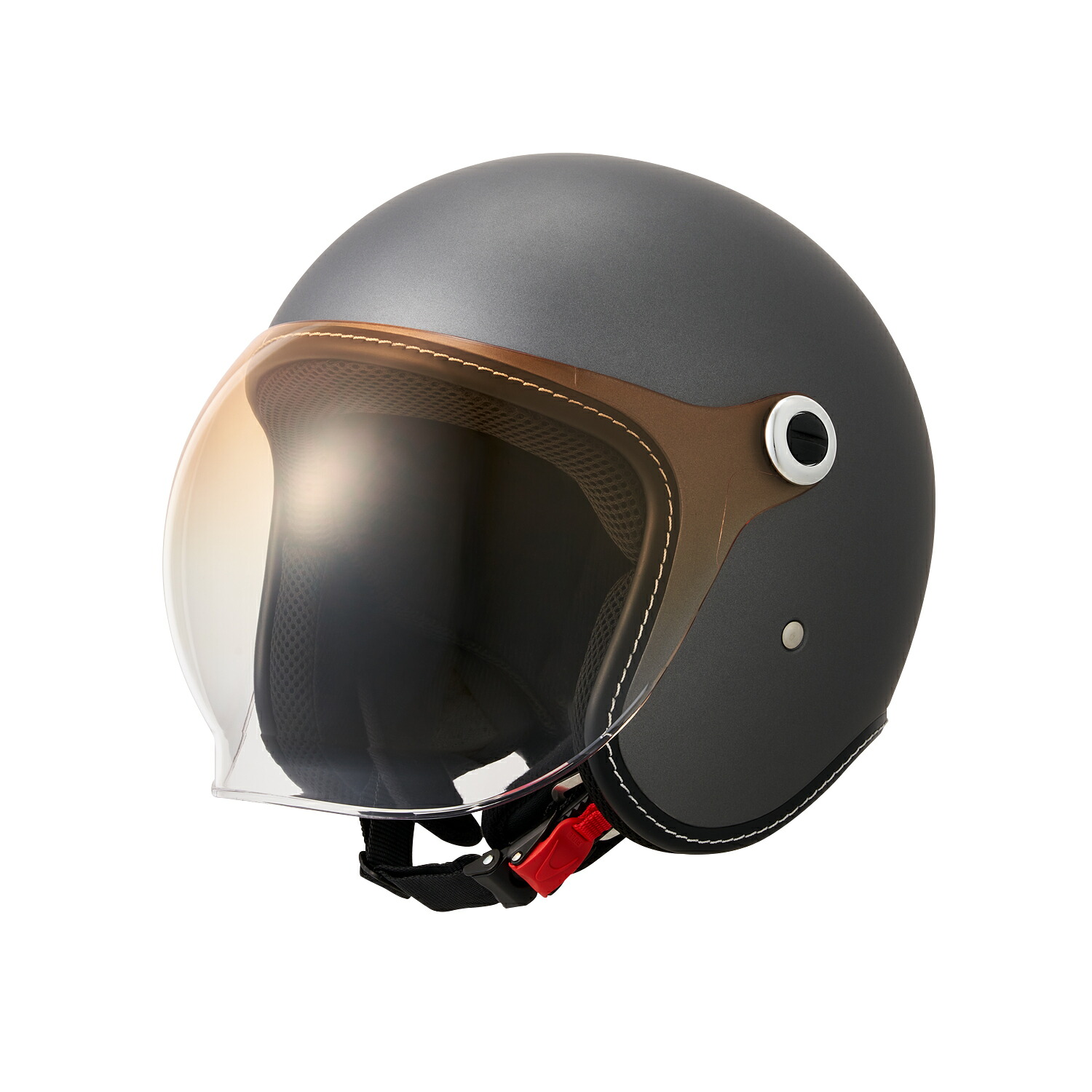 マルシン工業(Marushin) ジェットヘルメット MCJ6 BUBBLE RIDER MEN フラットガンメタリック XL 05301053 バイク｜パーツダイレクト店