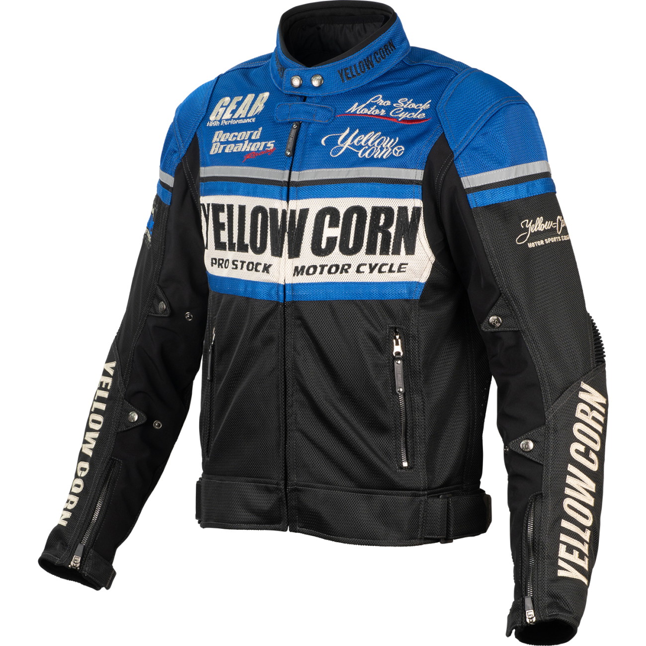 YeLLOWCORN BB-5104 メッシュジャケット ブルー 3LW バイク