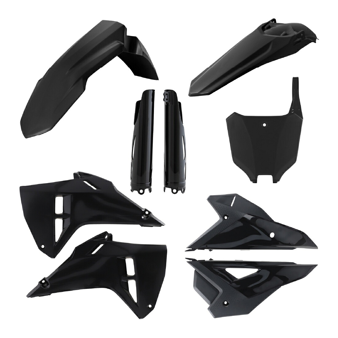 ACERBIS PLASTICフルキット ブラック CRF250R/CRF450R AC-26547BK バイク 外装セット｜パーツダイレクト店