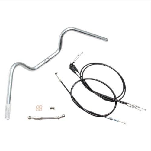 HURRICANE 90フォワードアップ ハンドルSET クロームメッキ H309-039C バイク ハンドルバー|パーツダイレクト店