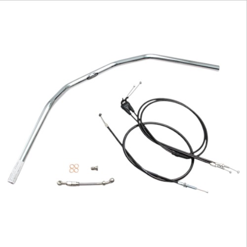 HURRICANE トラッカーHIGH ハンドルSET クロームメッキ H309-044C バイク ハンドルバー｜パーツダイレクト店