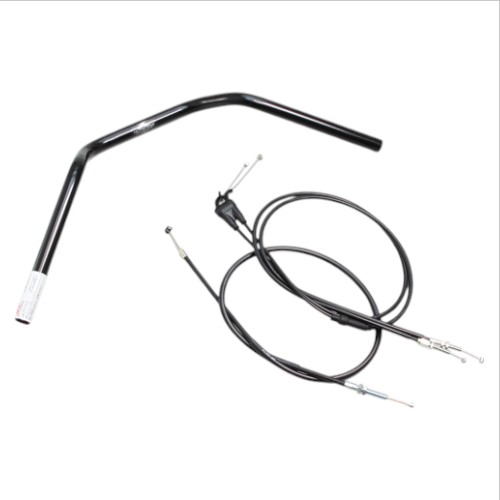 HURRICANE ナロー2型 ハンドルSET ブラック H309-046B バイク ハンドルバー｜パーツダイレクト店