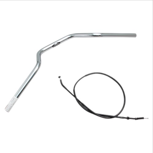 HURRICANE ヨーロピアン3型 ハンドルSET クロームメッキ H719-072C バイク ハンドルバー
