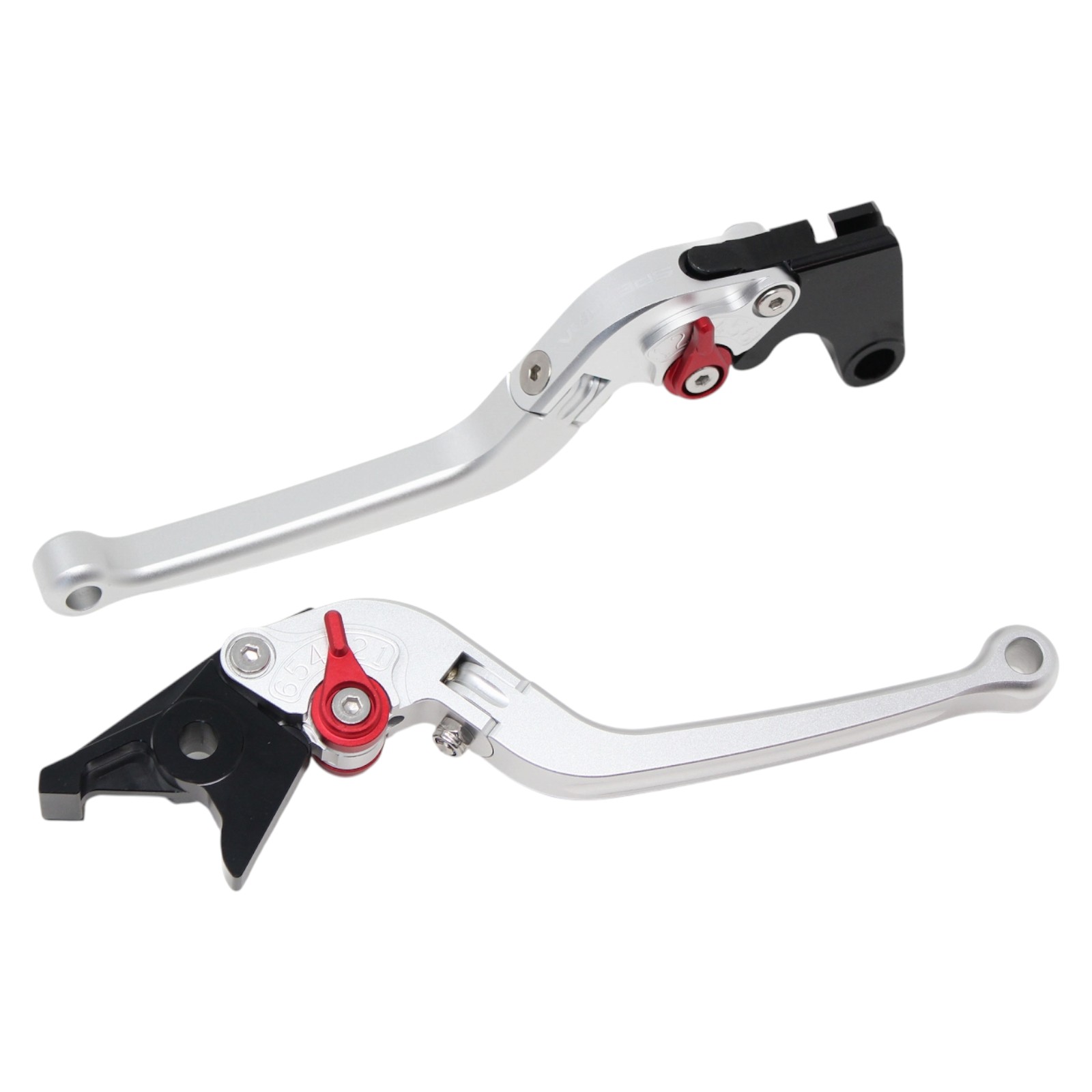 SPEEDRA アジャストレバー スタンダード可倒式(レバー/マットシルバー アジャスター/マットレッド) YAMAHA用 LVAM091SR-RD バイク