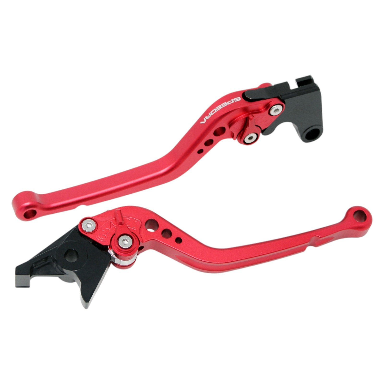 SPEEDRA アジャストレバー スタンダードロング(レバー/マットレッド アジャスター/マットブラック) YAMAHA用 LVBM091RD-BK バイク