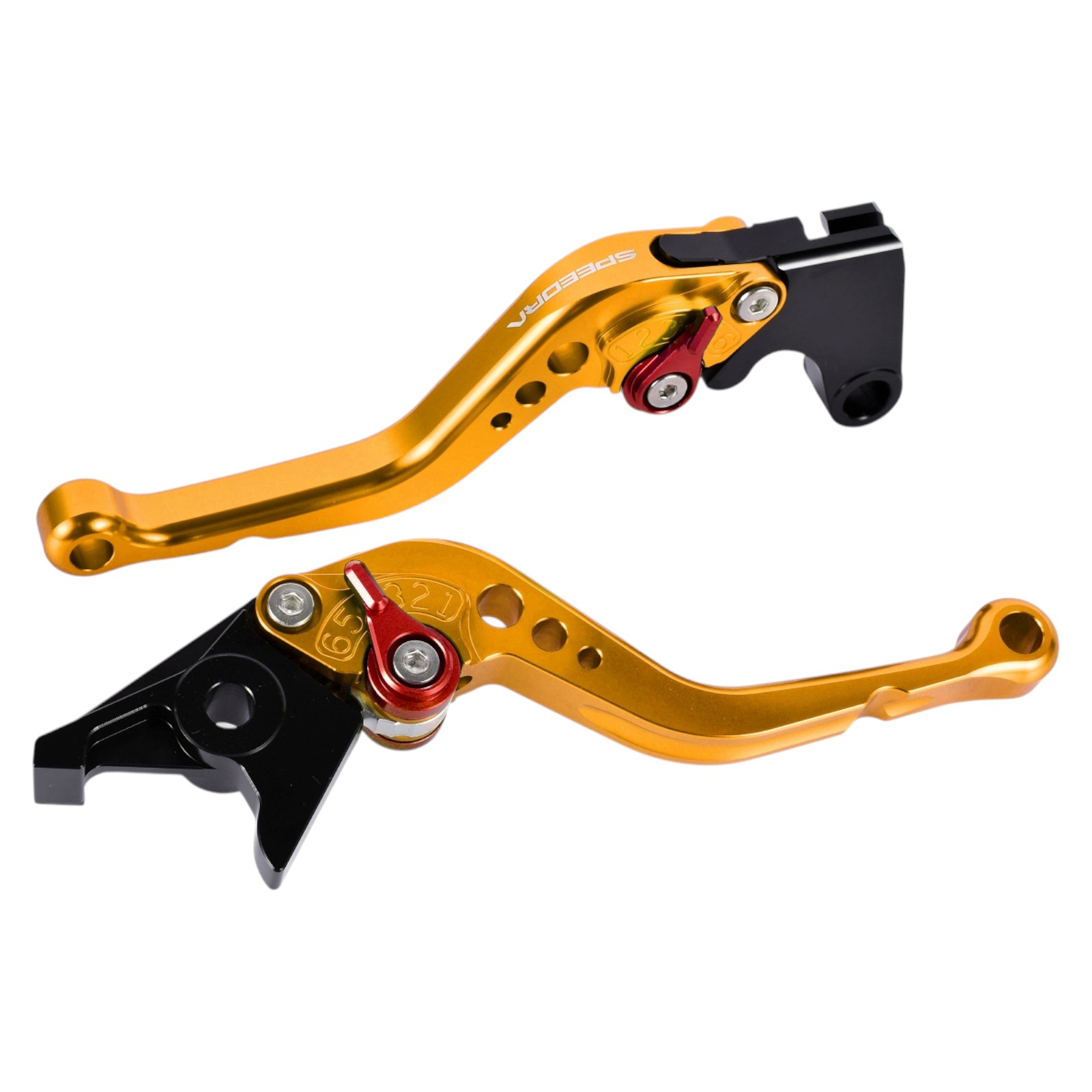 SPEEDRA アジャストレバー スタンダードショート(レバー/ゴールド アジャスター/チタン) YAMAHA用 LVCG091GD-TM バイク