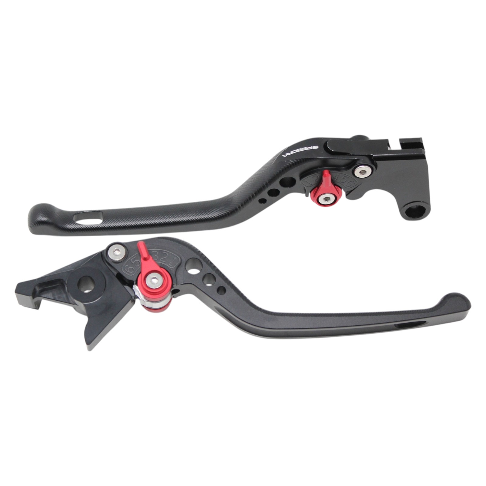 SPEEDRA アジャストレバー 3Dロング(レバー/マットブラック アジャスター/マットチタン) YAMAHA用 LVEM091BK-TM バイク