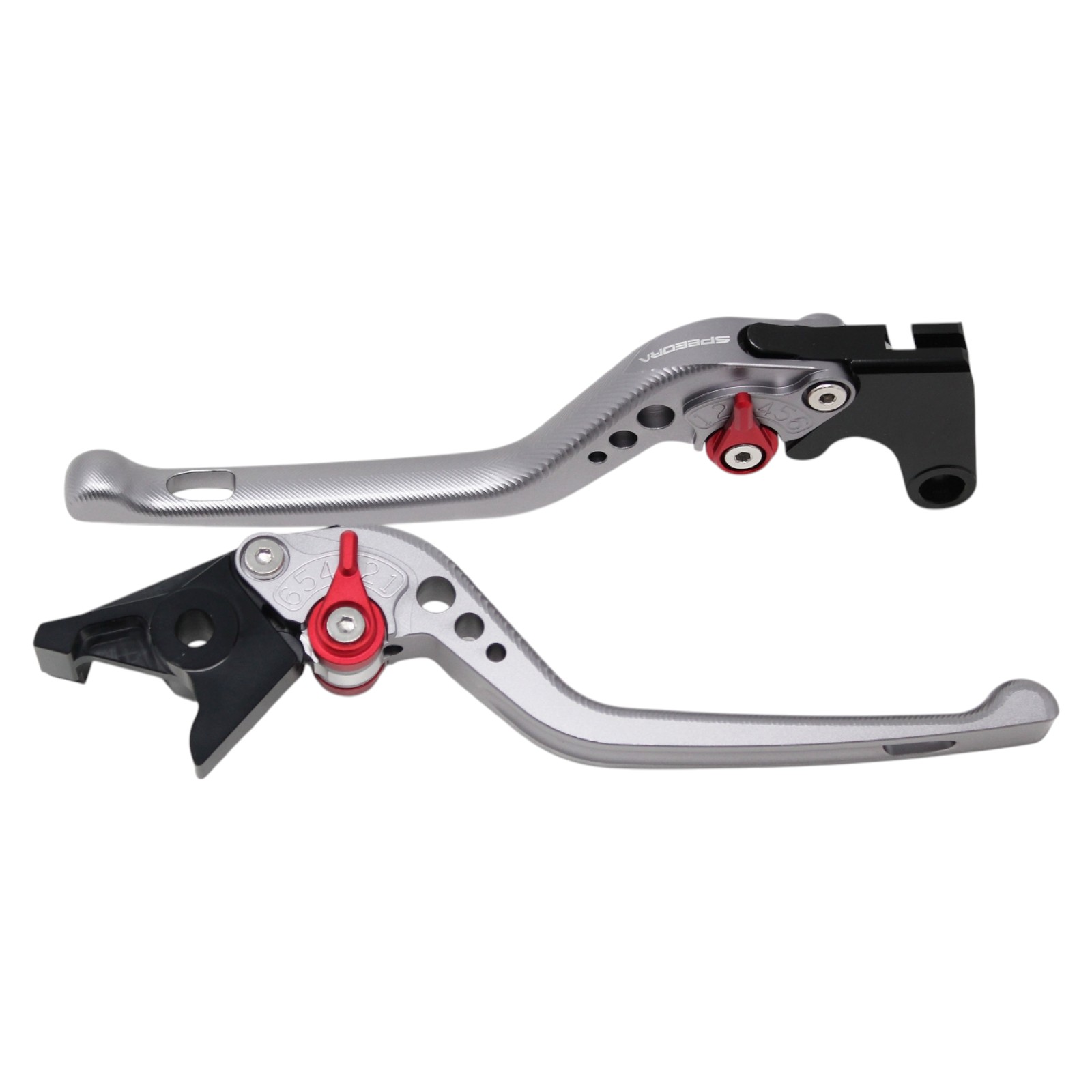 SPEEDRA アジャストレバー 3Dロング(レバー/マットチタン アジャスター/マットブルー) YAMAHA用 LVEM091TM-BE バイク｜パーツダイレクト店