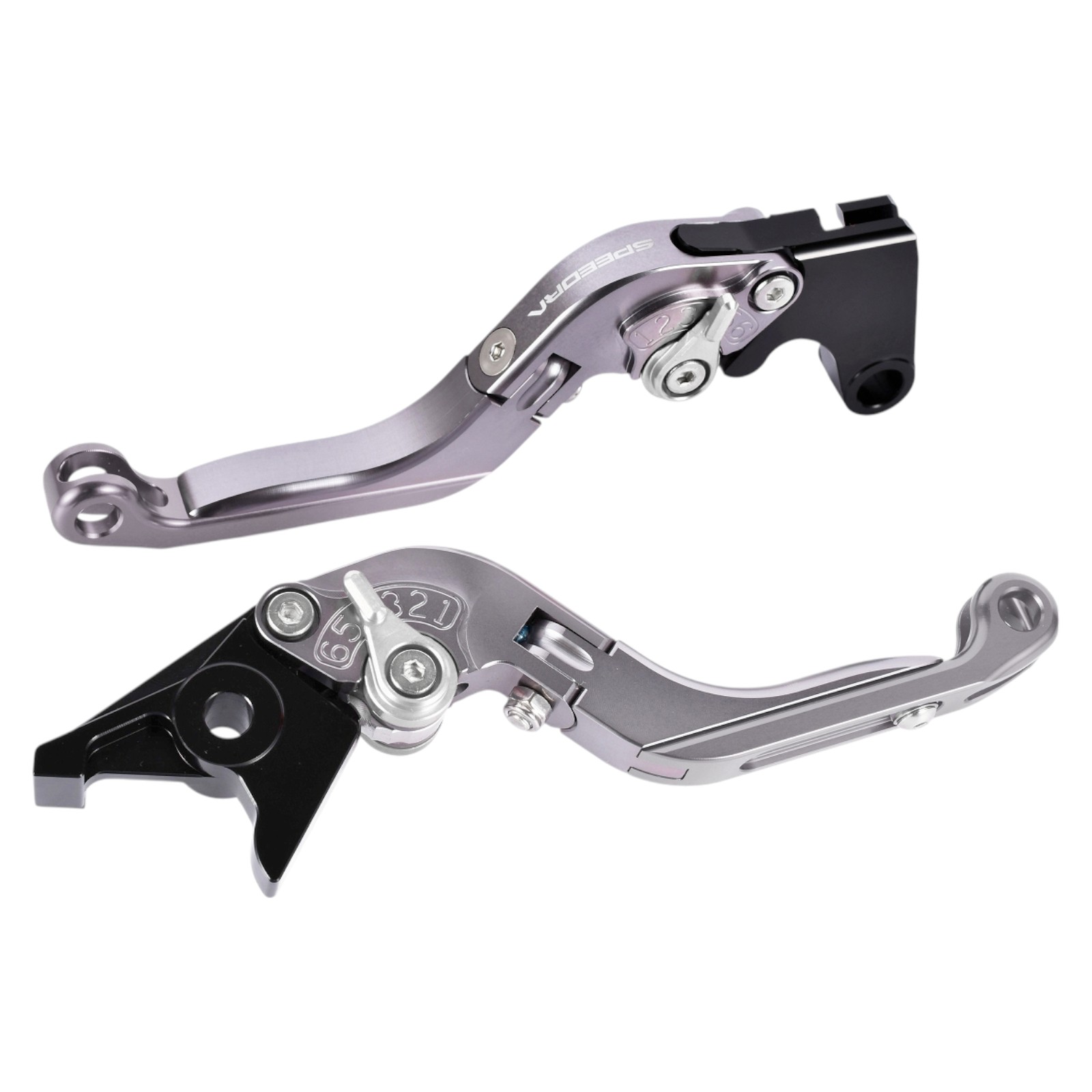 SPEEDRA アジャストレバー 可倒延長式(レバー/チタン アジャスター/シルバー エクステンション/シルバー) YAMAHA用 LVGG091TM-SRSR バイク