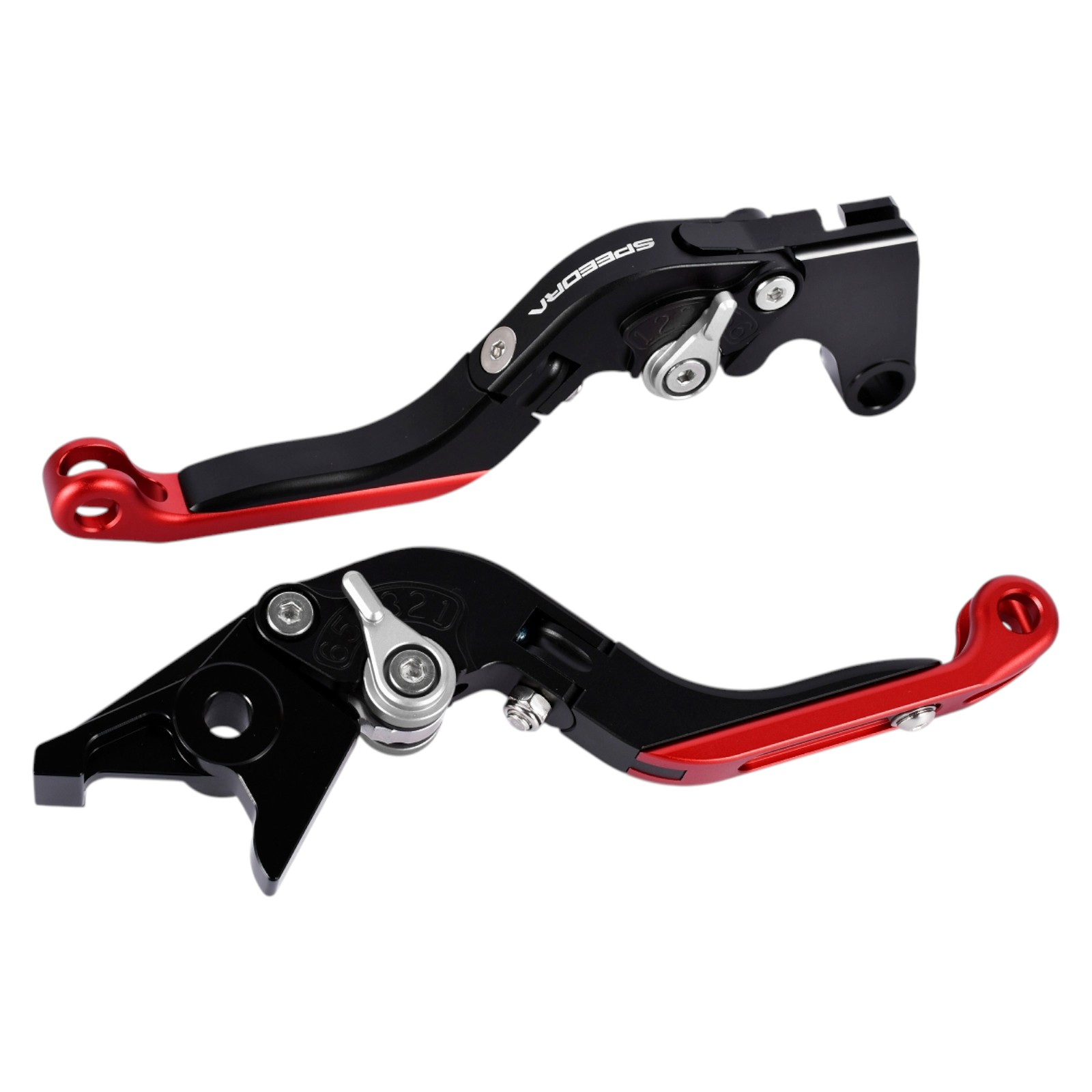 SPEEDRA アジャストレバー 可倒延長式(レバー/マットブラック アジャスター/マットシルバー エクステンション/マットブラック) YAMAHA用 LVGM091BK-SRBK バイク