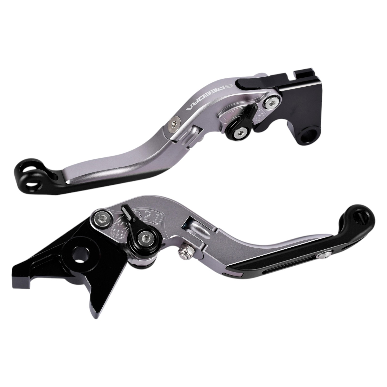 SPEEDRA アジャストレバー 可倒延長式(レバー/マットチタン アジャスター/マットブラック エクステンション/マットブラック) YAMAHA用 LVGM091TM-BKBK バイク