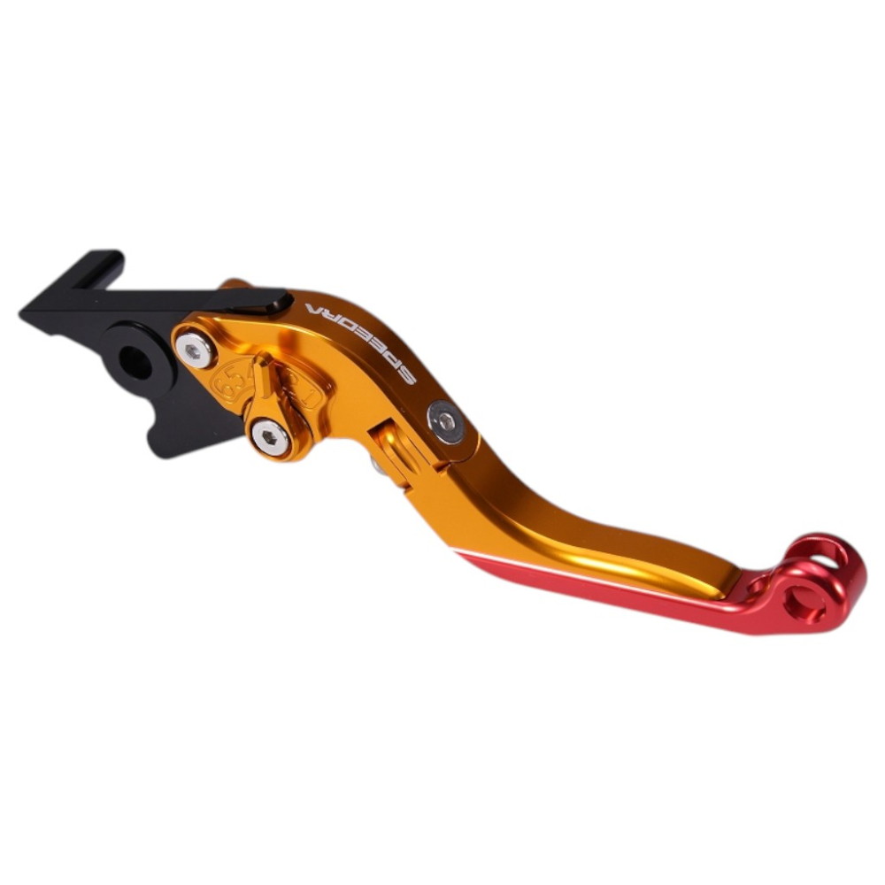 SPEEDRA アジャストブレーキレバー 可倒延長式(レバー/ゴールド アジャスター/ゴールド エクステンション/ブルー) HONDA用 LVGG082GD-GDBE バイク