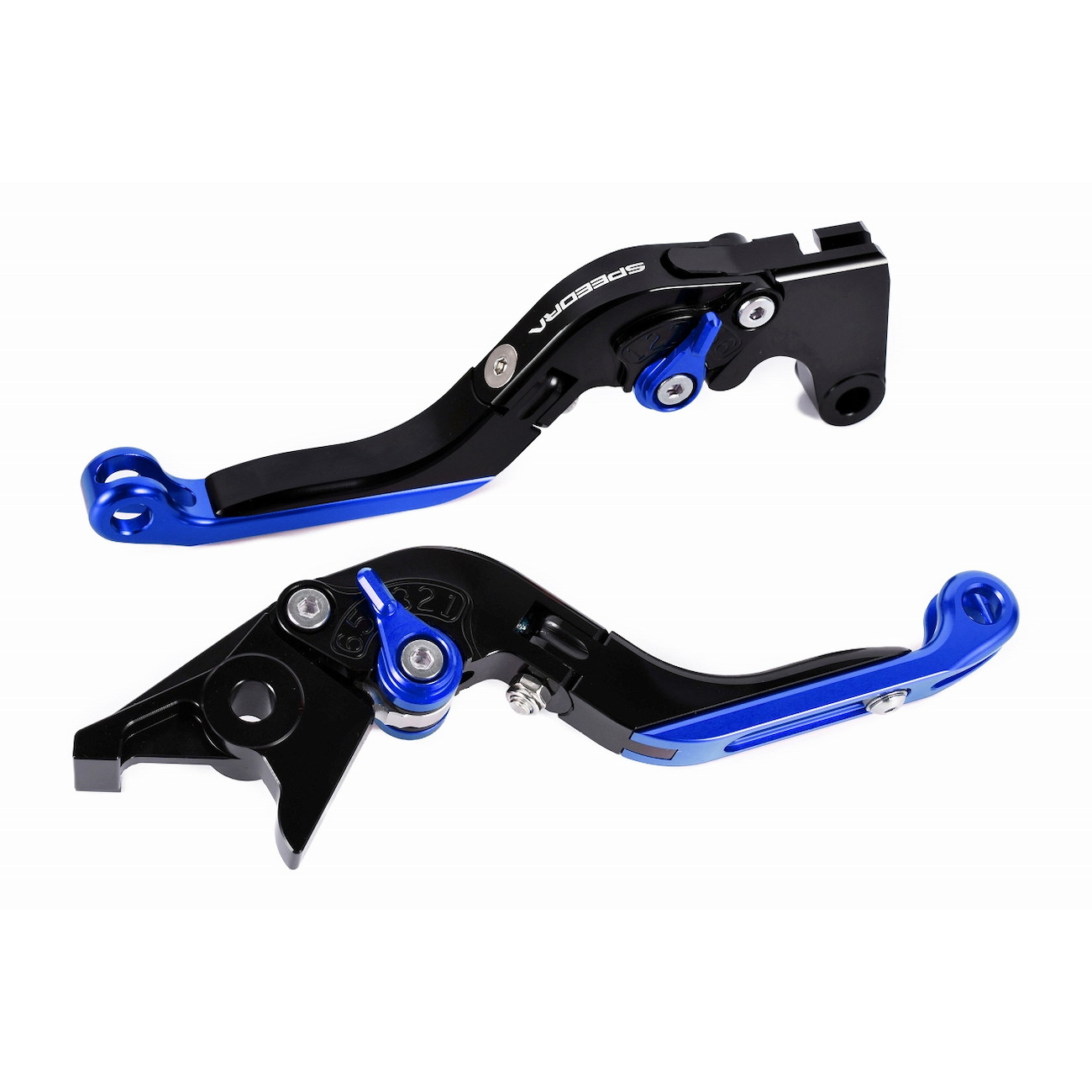 SPEEDRA アジャストレバー 可倒延長式(レバー/ブラック アジャスター/ブルー エクステンション/ブルー) LVGG090BK-BEBE バイク