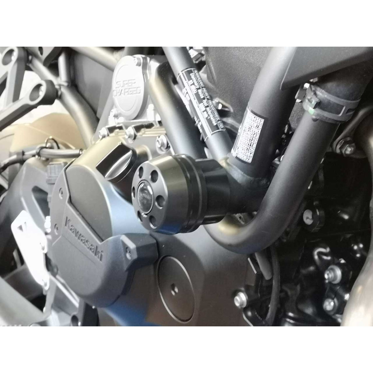 P&A International ダンパー機能付き クラッシュパッド X-Pad KAWASAKI用 ブラック 41KA34KS バイク スライダー・ガード