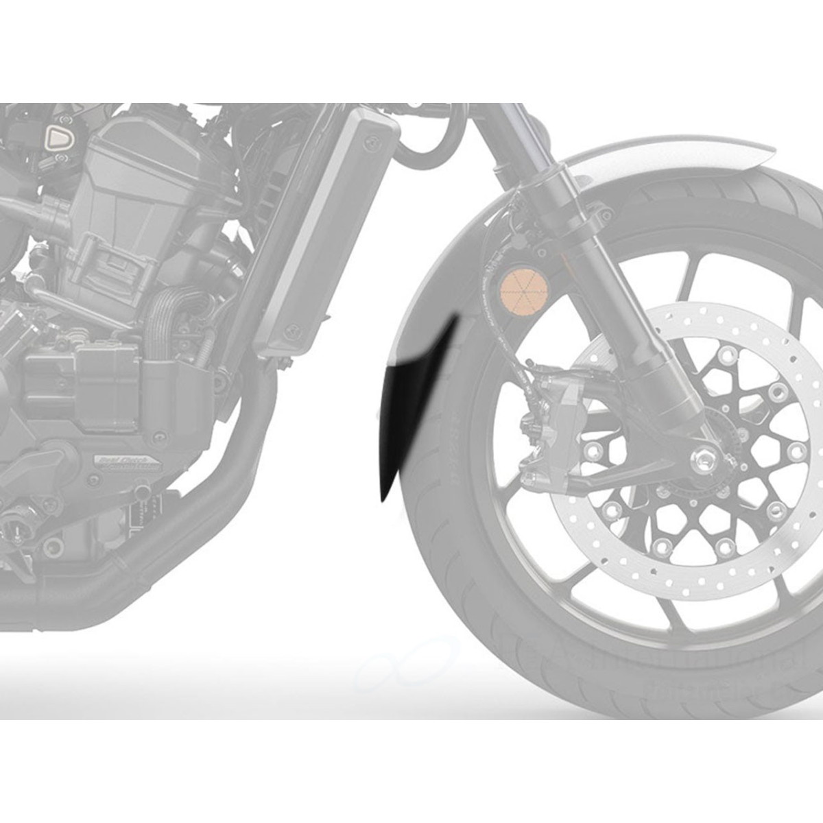 P&A International エクステンドフェンダー HONDA用 マットブラック PA02186 バイク 外装パーツ