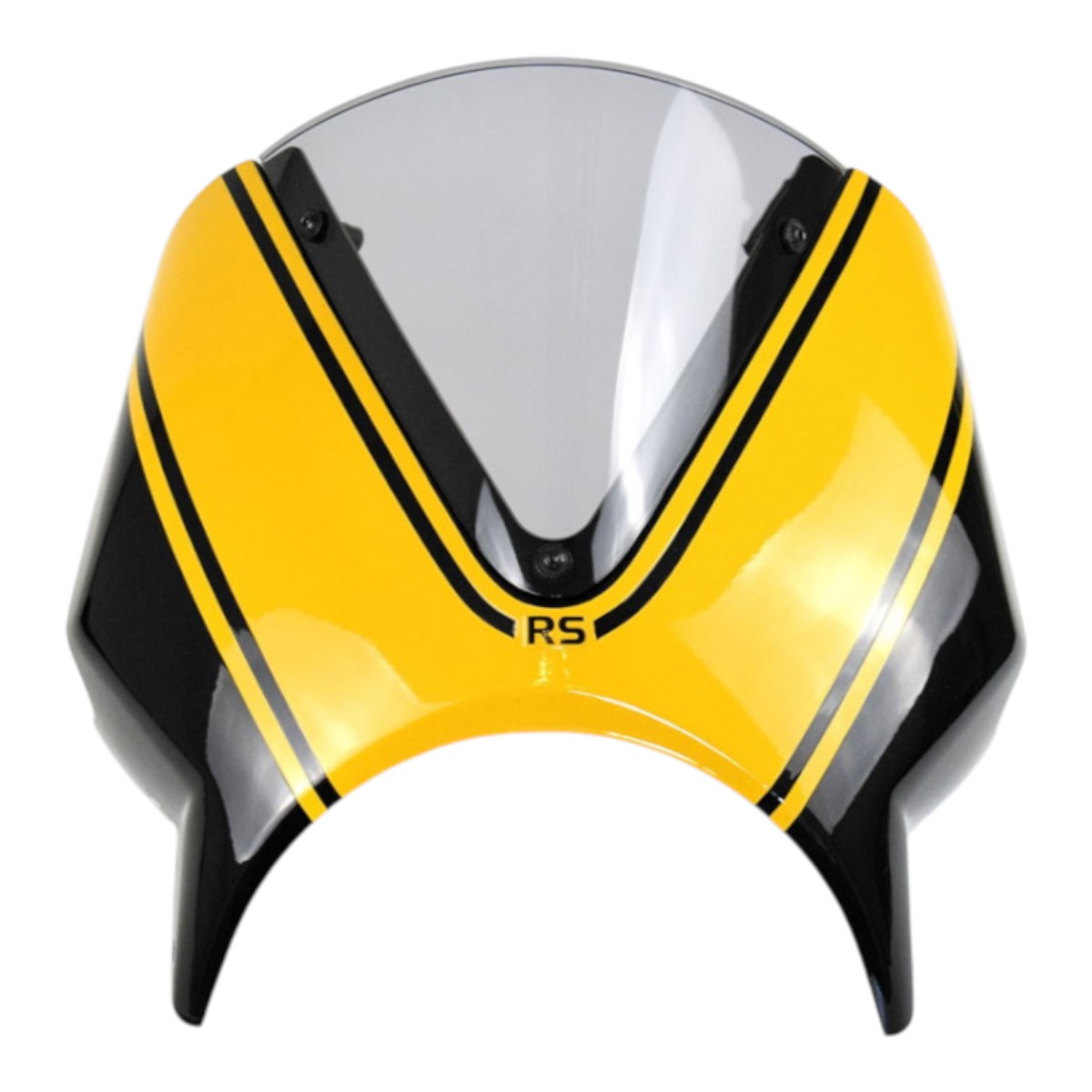P&A International ヘッドライトフェアリング ディアブロブラック/メタリックイエロー(Yellow Ball Scheme) PA3323P バイク 外装パーツ|パーツダイレクト店