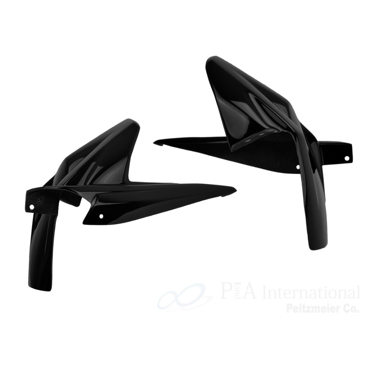P&A International リアエクステンドフェンダー YAMAHA用 グロスブラック PA7243B バイク 外装パーツ