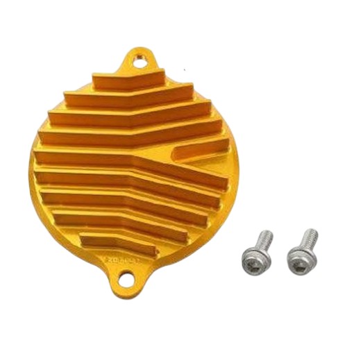 SHIFTUP ビレットビックフィンカムカバー ゴールド 260113-04 バイク エンジンカバー｜パーツダイレクト店