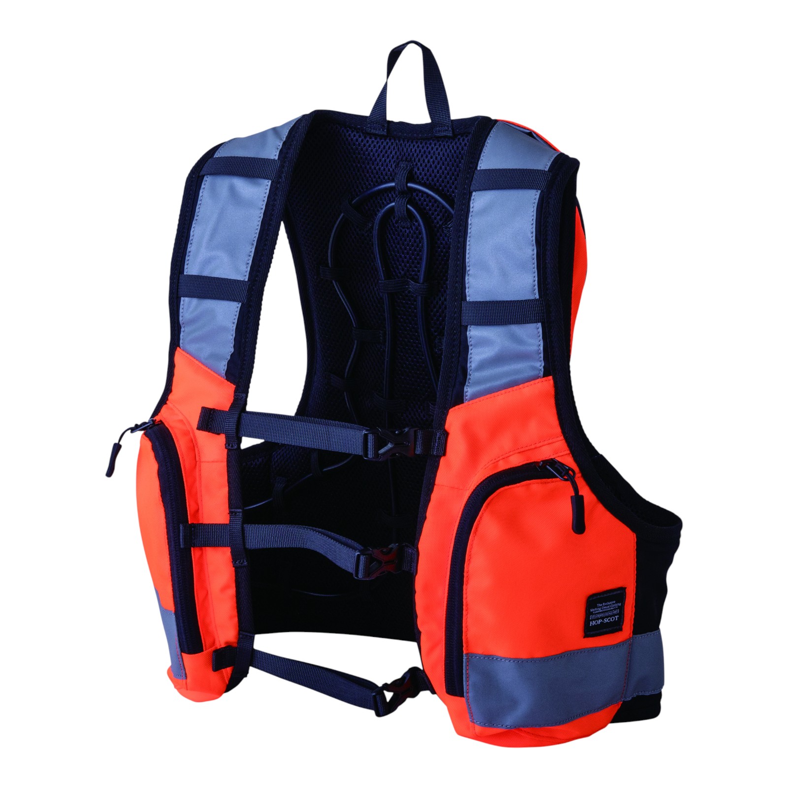 HOP-SCOT(ホップスコット) ハイビスICWベストプロXセット BIGサイズ オレンジ XXL ICW731 整備用品 作業服｜パーツダイレクト店