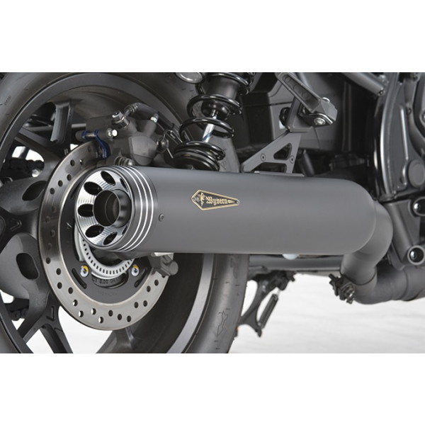 R’s Gear(アールズギア) ワイバンクラシック スリップオンマフラー ブラックエディション レブル1100/レブル1100 DCT/レブル1100 S エディション/レブル1100 T/レブル1100 T DCT MH65-03CB レブル1100(SC83/SC87)[21-25]｜レブル1100 DCT(SC83/SC87)[2021-]｜レブル110