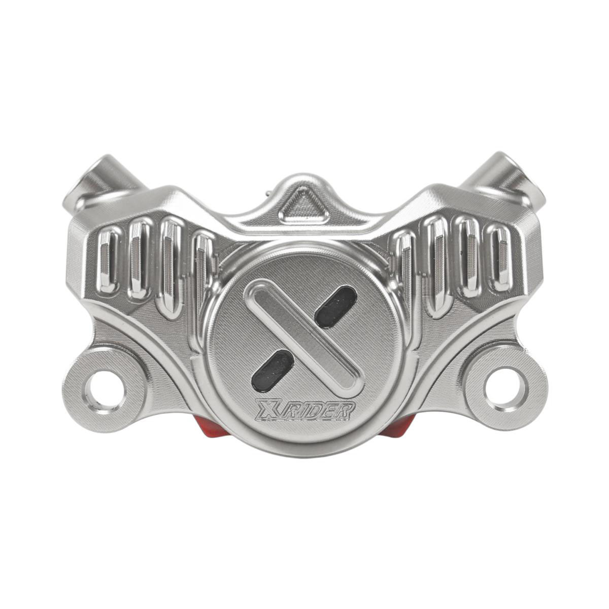 RPM(ﾚｰｼﾝｸﾞﾌﾟﾛｼﾞｪｸﾄﾓｰﾀｰｻｲｸﾙ) バイク モノブロックキャリパーカニ 対向φ34mm P2 取付ピッチ84mm X-RIDER CNC ハードアルマイトシルバー ブレーキ TA-RPM-BC006RSI｜パーツダイレクト店