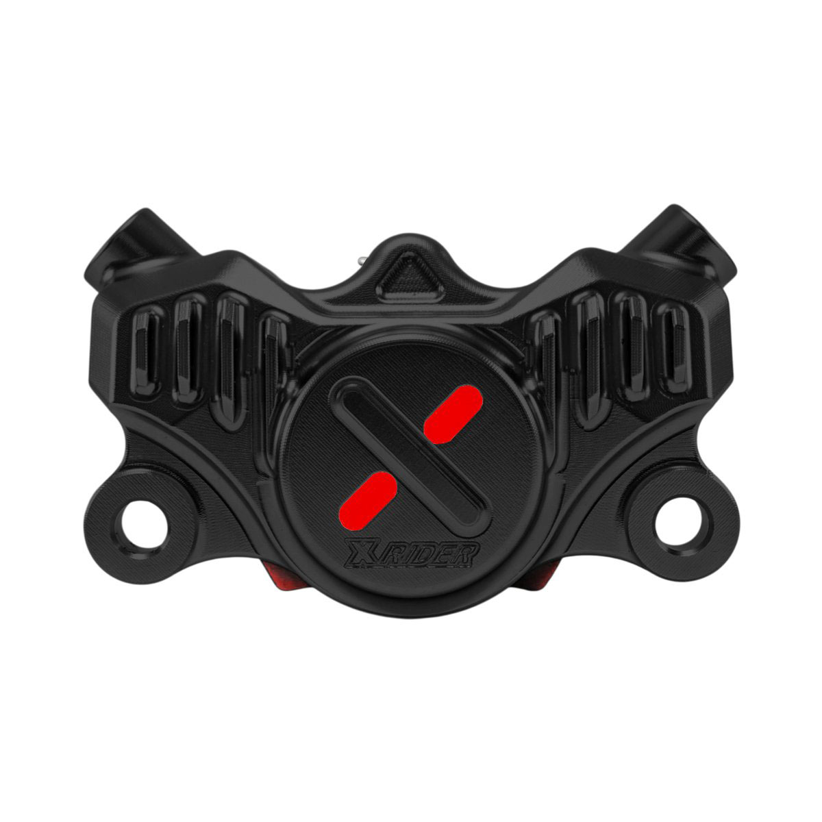 RPM(ﾚｰｼﾝｸﾞﾌﾟﾛｼﾞｪｸﾄﾓｰﾀｰｻｲｸﾙ) バイク モノブロックキャリパーカニ 対向φ34mm P2 取付ピッチ84mm X-RIDER CNC ハードアルマイトブラック ブレーキ TA-RPM-BC006RBK｜パーツダイレクト店
