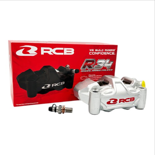 RCB(レーシングボーイ) RCB ラジアルキャリパー 右用 100mmピッチ シルバー 01BC113S-KN バイク キャリパー|パーツダイレクト店