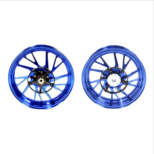 MOS(モス) 鍛造アルミホイール前後セット XMAX250/300 ブルー XF-10 Y-B74-FG-10-05-KN XMAX250/300 バイク ホイール|パーツダイレクト店