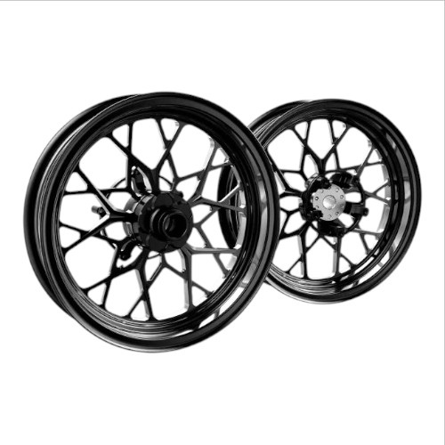 MOS(モス) 鍛造アルミホイール前後セット FF-20 マジェスティS/SMAX/FORCE ブラック Y-BH6-FG-FF20-09-KN マジェスティS バイク ホイール|パーツダイレクト店