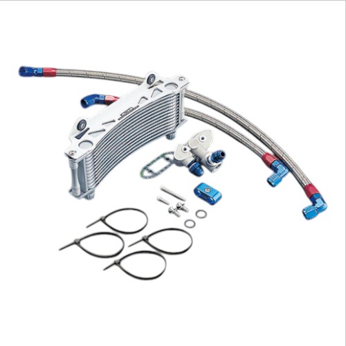 ACTIVE(アクティブ) オイルクーラーキット(サイド廻し) ラウンド #8 9-10R GSX1100S AC14035110 GSX1100S[81-93] バイク オイルクーラーセット｜パーツダイレクト店