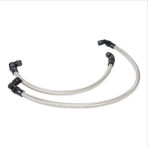 ACTIVE(アクティブ) ストレートオイルクーラーホースセット(サイド廻し) #8 9-10/13R ブラック仕様 GSX1100S AC14055201B GSX1100S[81-93]｜GSX1100S[94-00] バイク オイルクーラーホース｜パーツダイレクト店