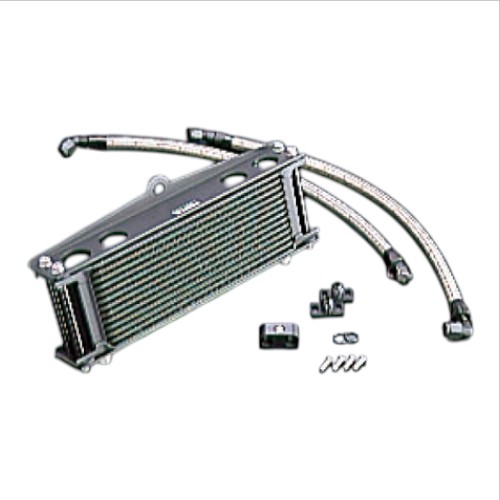 ACTIVE(アクティブ) オイルクーラーキット ストレート #6 9-13R ブラック仕様 サーモ対応キット ZEPHYR750 AC14057913BCN ZEPHYR750[91-06]｜ZEPHYR750RS[91-06]｜ZR-7[99-00]｜ZEPHYR400[89-95]｜ZEPHYR400χ[96-08] バイク オイルクーラーセット｜パーツダイレクト店