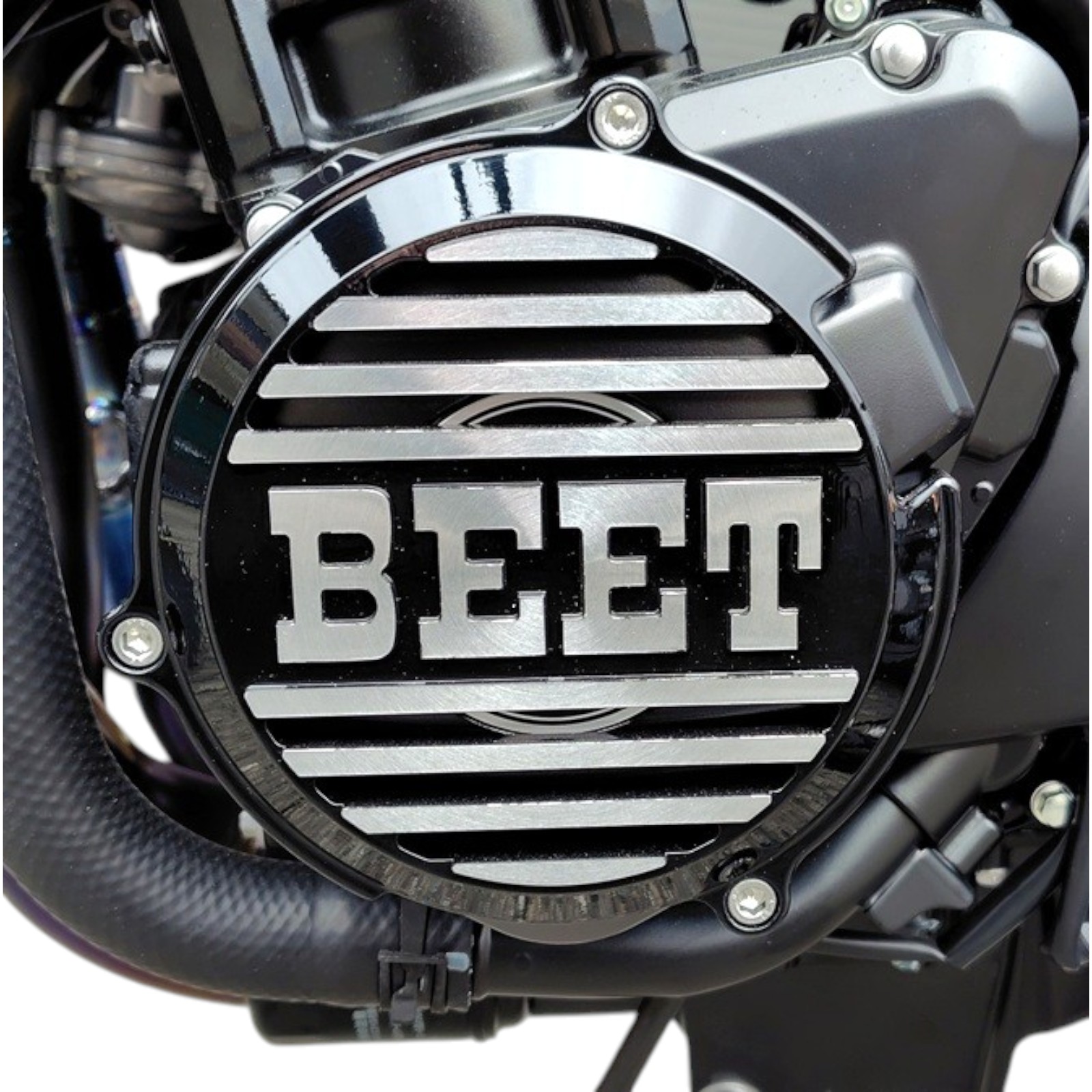 BEET(ビート) ジェネレーターカバーガード Z900RS ブラック/シルバー 0431-KE3-49 Z900RS バイク エンジンカバー|パーツダイレクト店