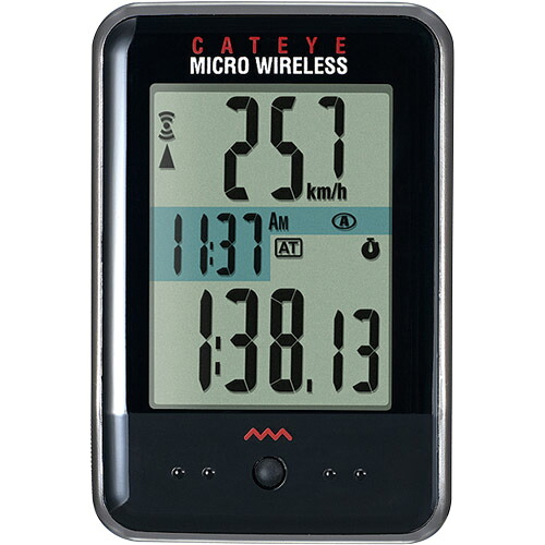 CATEYE(キャットアイ) CC-MC200W MICRO WIRELESS ブラック 自転車 サイクルコンピューター本体