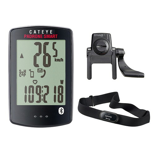 CATEYE(キャットアイ) CC-PA500B Triple PADRONE SMART トリプルワイヤレスキット ブラック 自転車 サイクルコンピューター本体