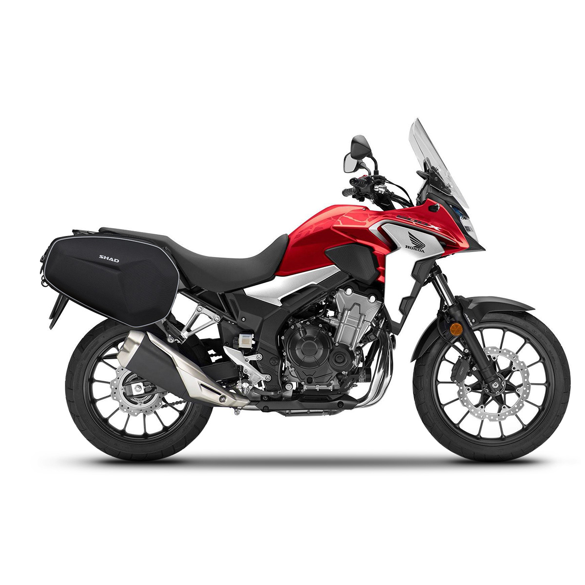 SHAD(シャッド) 【セット品】E48 サイドバッグ+サイドバッグホルダー NX400(24-26)/400X(16-23) ※トップマスター併用不可 バイク フィッティングキット・ステー・ベース｜パーツダイレクト2