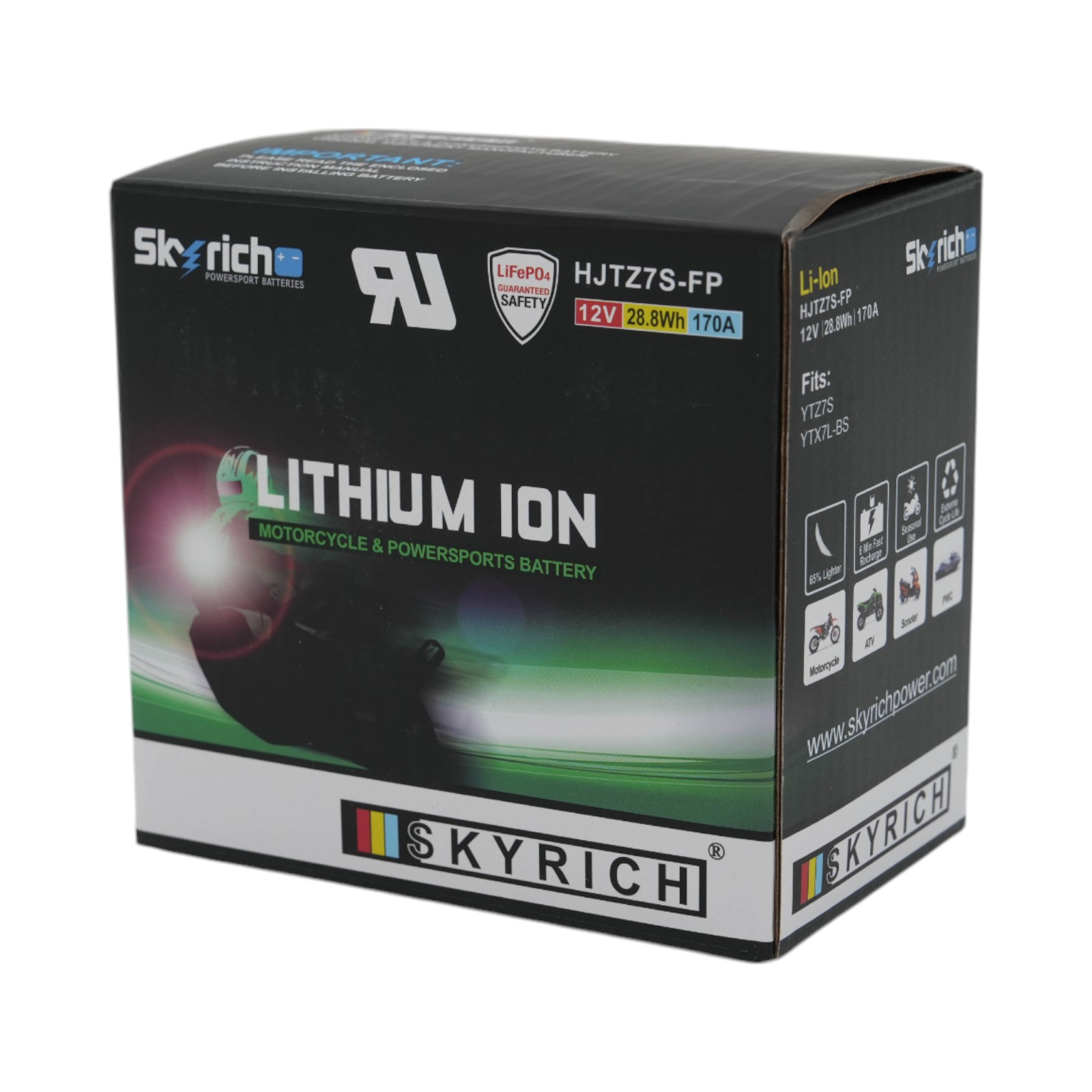 Skyrich バイク リチウムイオンバッテリー YTX7L-BS YTZ7S 互換 HJTZ7S-FP 正規品 スカイリッチ PCX スマートDio ズーマー クレアスクーピー スーパーカブ110|パーツダイレクト2