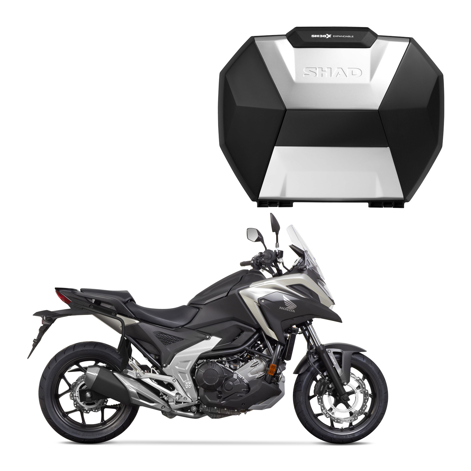 SHAD(シャッド) 【セット品】SH38X サイドケース アルミパネル+フィッティングキット NC750X(21-25) バイク ステー|パーツダイレクト2