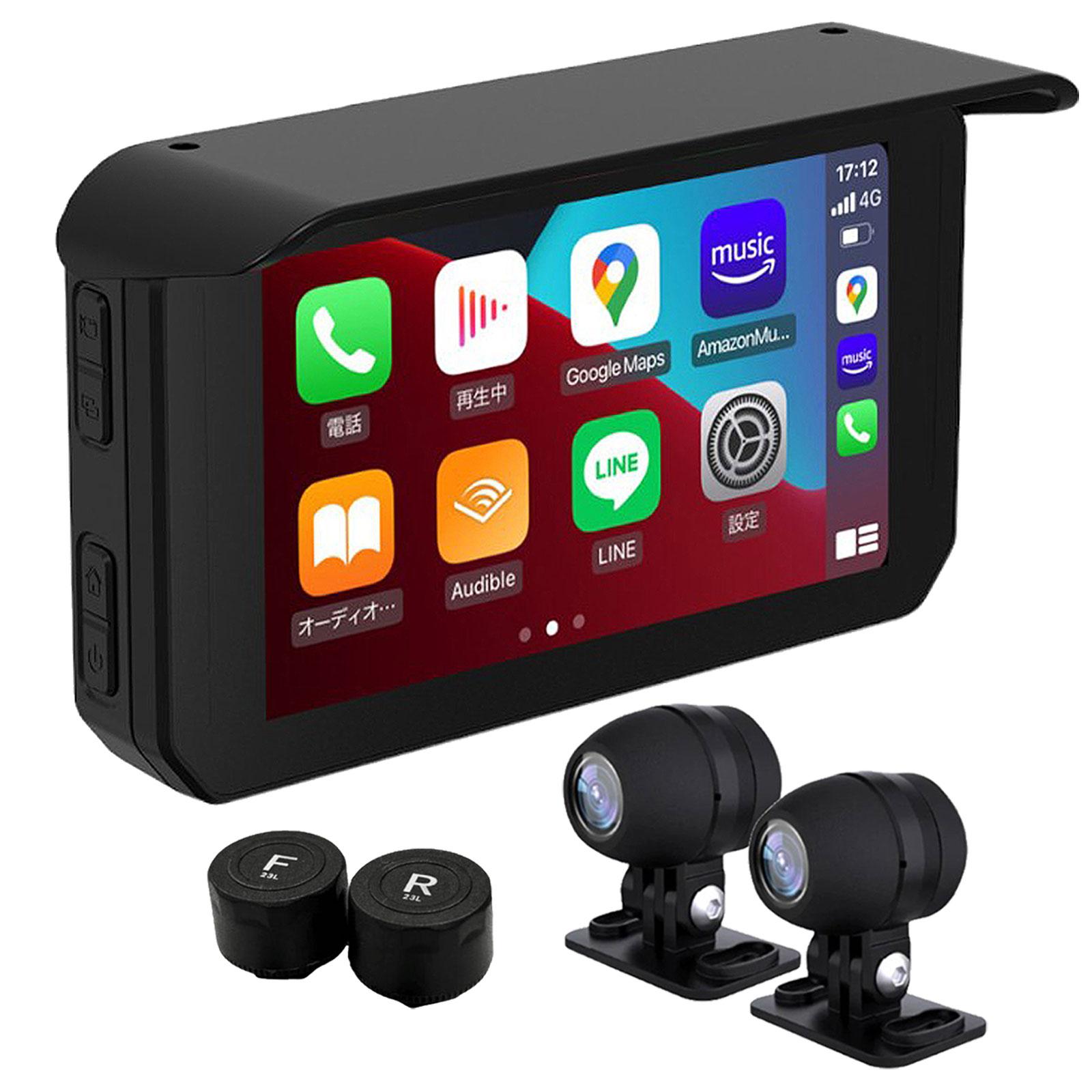 バイク　スマートディスプレイ　モニター　ナビ　ドライブレコーダー　5インチ　中古 楽天市場】カスタムジャパン(CustomJapan) バイク用 スマート
