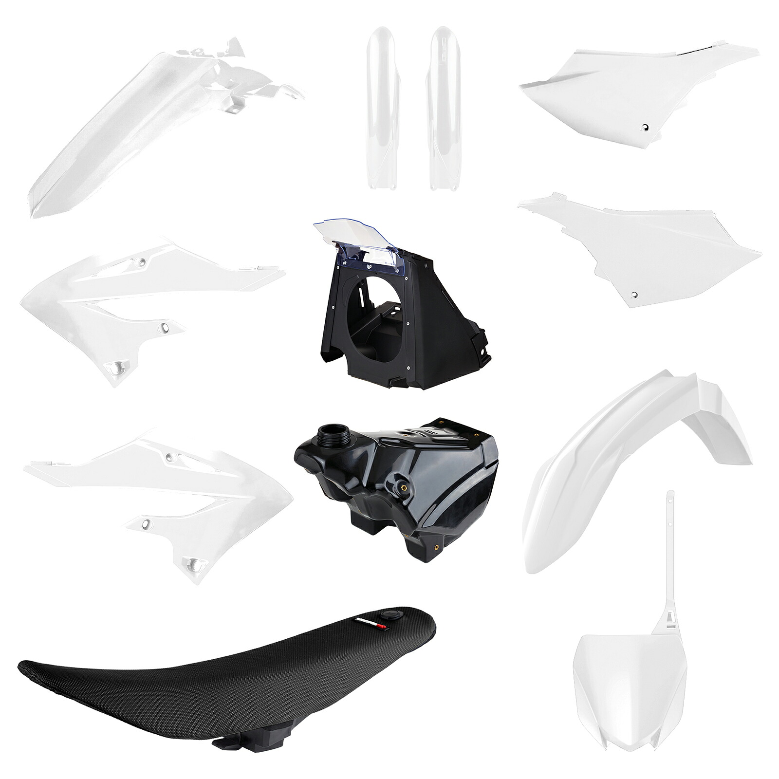 Polisport(ポリスポーツ) バイク RESTYLING KITS 外装セット ホワイト/ブラック 2022デザイン YAMAHA用