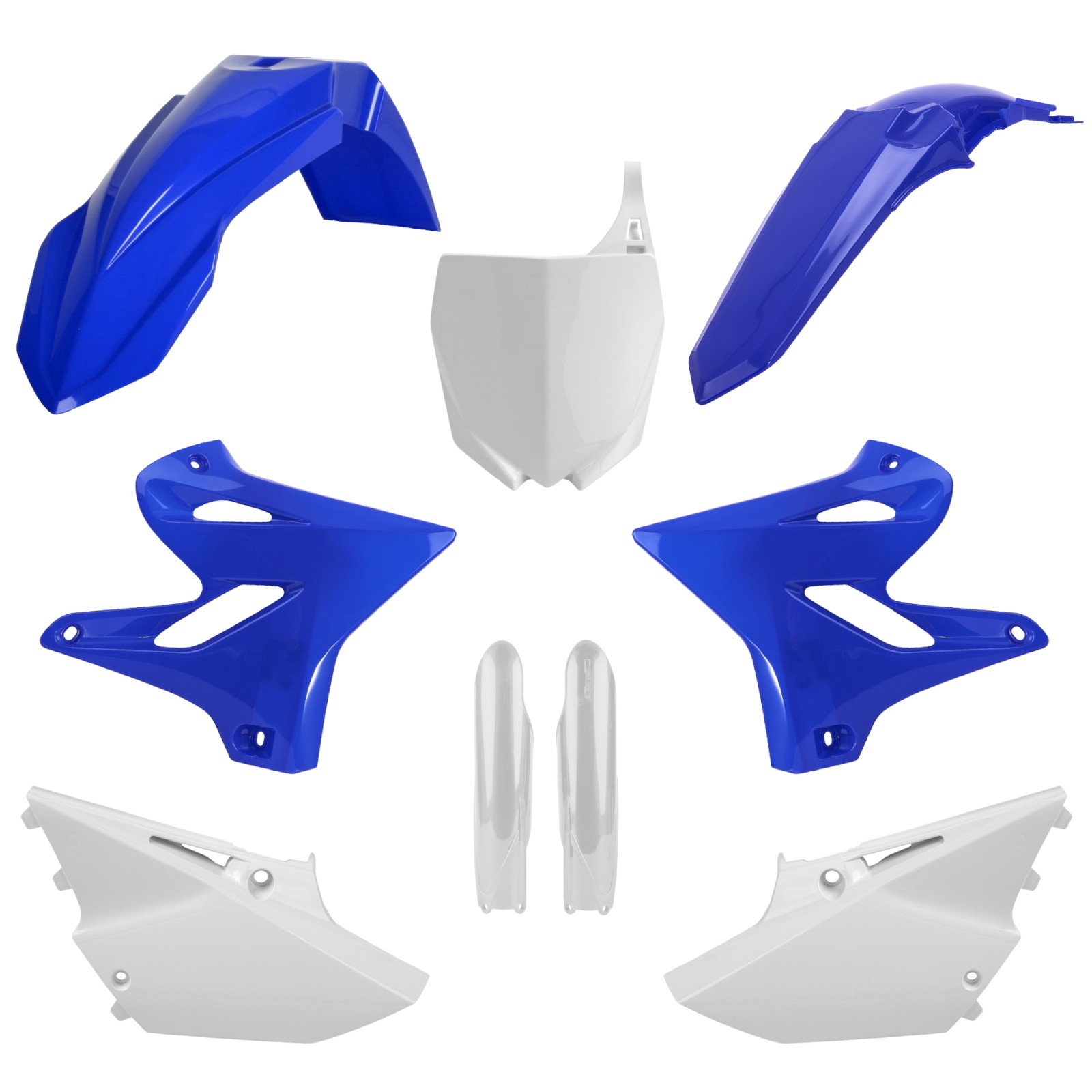 Polisport(ポリスポーツ) バイク MX フル外装キット ブルー&ホワイトOEMカラー YAMAHA用 YZ125/YZ250