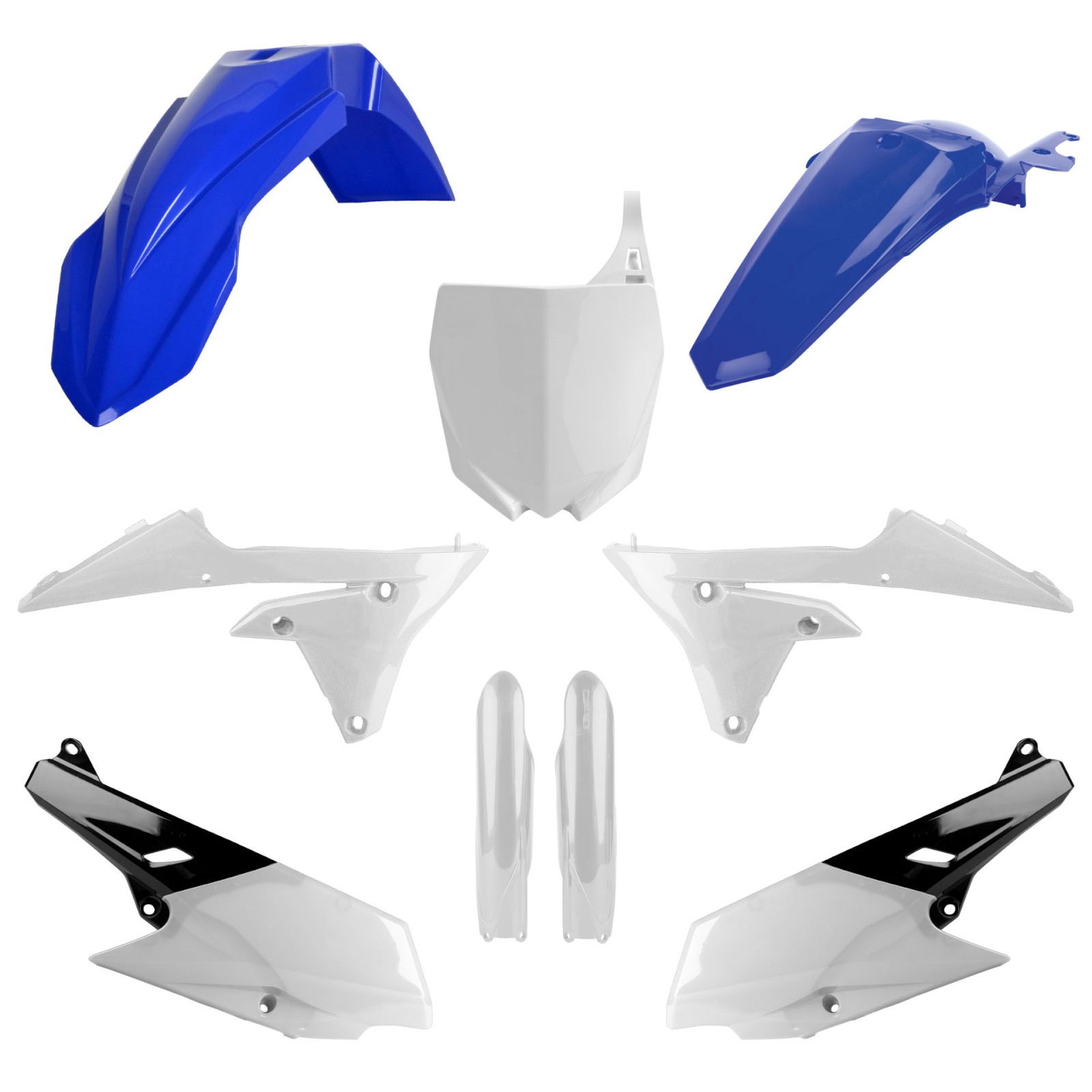 Polisport(ポリスポーツ) バイク MX フル外装キット ホワイト&ブルーOEMカラー YAMAHA用 YZ250/YZ450