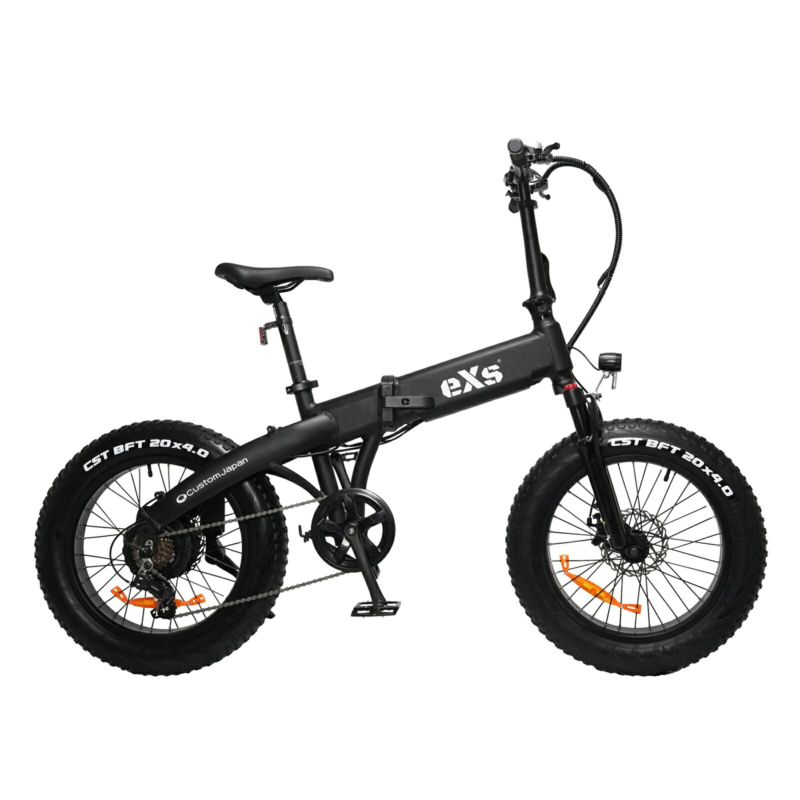 電動銀輪 eXs Street エクスストリート つや消し黒いこと 電動助けること銀輪 e-bike 折りたたみ 20in 7段変速 シマノ